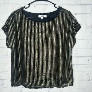 Jack small black & gold top